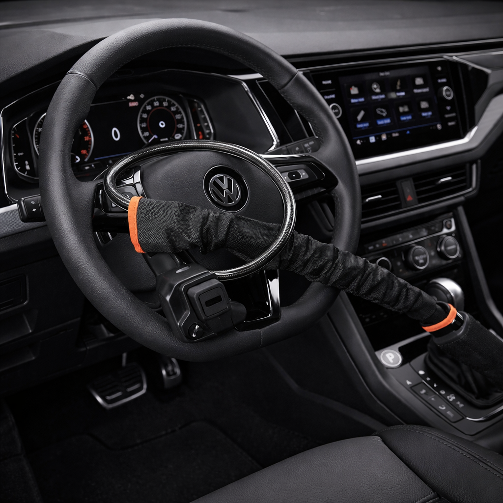 Lenkradschloss mit Stahlseil – Effektiver Diebstahlschutz für dein Fahrzeug